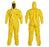 DuPont Tychem QC Series 122 Coveralls - Tychem QC Coveralls, Hood, Boots, Serged, Yellow, Size 2XL - QC122SYL2X001200