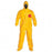 DuPont Tychem QC Coveralls-Series 122 - Tychem QC122 Coverall with Attached Hood and Boots and Taped Seams, Size M - QC122TYLMD000400