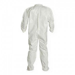 DuPont Tychem 4000 Coveralls with Elastic Cuffs - Tychem 4000 Coveralls with Elastic Cuffs, White, Size 2XL - SL121BWH2X001200