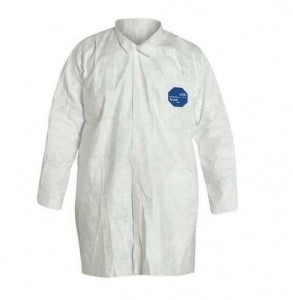 Dupont Disposable Lab Coats - Tyvek Snap-Front Lab Coat, 4XL - TY210SWH4X003000