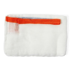 Medline Co-Label ORLocate Sponge RFID Tagged Sterile Vaginal Packing - ORLocate Sponge RFID Tagged X-ray Detectable Sterile Folded Vaginal Packing with Loop, 4" x 48" - RFMVP4X48