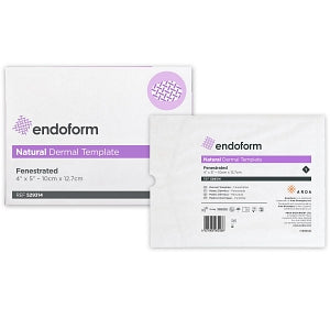 Aroa Biosurgery Endoform Dermal Template - Endoform Antimicrobial Fenestrated Dermal Template, 4" x 5" - 629314