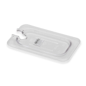 Royal Industries Clear Polycarbonate Pans and Handle Lids - LID, PAN, NINTH, CLR, NSF, PC, NOTCHED - ROY PCC 1900-2