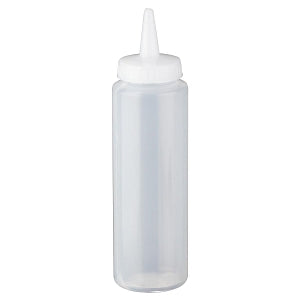 Royal Industries Condiment Squeeze Bottles - BOTTLE, SQUEEZE, CLEAR, PLASTIC, 8OZ - ROY SO 8 C