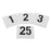 Royal Industries Table Number Sets - TABLESET, NUMBERS, PLASTIC, 1-25 - ROY TN 1 25