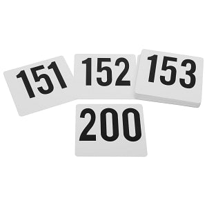 Royal Industries Table Number Sets - TABLESET, NUMBERS, PLASTIC, 151-200 - ROY TN 151 200