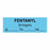 United Ad Label Co. Drug Tape / Labels - Fentanyl Label Tape, 50 mcg / mL, Date, Time, Initial, Light Blue, 1-1/2" x 1/2", Removable, 500"/Roll - ULTJ06750-D