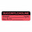 United Ad Label Co. Drug Tape / Labels - Succinylcholine Label, Strength (mg / mL), Expiration Date / Time, Fluorescent Red, 1-1/2" x 1/2", Permanent, 610 Labels / Roll - ULAL725