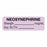 United Ad Label Co. Drug Tape / Labels - Neosynephrine Label, Strength (mcg / mL), Expiration Date / Time, Lavender, 1-1/2" x 1/2", Permanent, 610 Labels / Roll - ULAL737