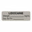 United Ad Label Co. Drug Tape / Labels - Lidocaine Label, Strength (mg / mL), Expiration Date / Time, Gray, 1-1/2" x 1/2", Permanent, 610 Labels / Roll - ULAL743