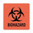 United Ad Label Hazard Warning Labels - LABEL, BIOHAZARD, 6X6, 10/PK, FLRD - ULBH051