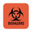 United Ad Label Hazard Warning Labels - LABEL, BIOHAZARDLAM, 1X1, 500/RL, FL. RD - ULBH329