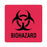 United Ad Label Hazard Warning Labels - LABEL, BIOHAZARD, 3X3, 20/PK, RD - ULBH503