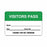 United Ad Label Co Visitor Pass Labels - LABEL, VISITORS, PASS, GR, 2-3/4X1-3/4 - ULBR203