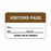 United Ad Label Co Visitor Pass Labels - LABEL, VISITORS, PASS, BR, 2-3/4X1-3/4 - ULBR204