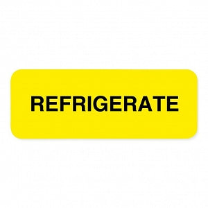 United Ad Label Requires Refrigeration Labels - LABEL, REFRIGERATE -FL YLW 470/ROLL - ULIV114