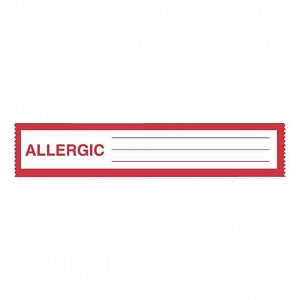 United Ad Label Nursing Chart Tapes - LABEL, ALLERGIC, TAPE, 4-1/2X1, WH, 500/IN - ULNT108