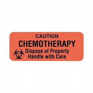 United Ad Labels Chemo Labels - LABEL, CHEMOTHERAPY, 2-1/4X7/8, 420/RL, FLRD - ULPH225