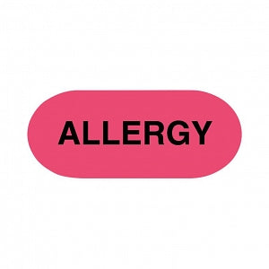 United Ad Label Allergy Alert Wristbands - Allergy Alert Wristbands, Snap, 5/8" x 1/4", Red, Custom for Broward - ULWLA016