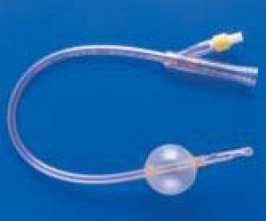 Teleflex Medical 100% Silicone 2-Way Foley Catheters - 100% Silicone 2-Way Foley Catheter, Sterile, 16 Fr, 5 mL - 170605160