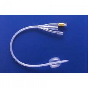 Teleflex Medical Silicone Three-Way Foley Catheters - Foley Catheter, 18 Fr, 30 mL, 100% Silicone, 3-Way - 173830180