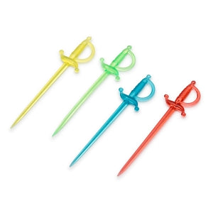 Royal Industries Food and Beverage Picks - PICK, SWORD, PLASTIC, 3" - RSWP