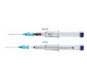 Retractable Tech Radiopaque PUR IV Catheters - CATHETER, IV, SFTY, VNISHPOINT24G 3/4" - 31221