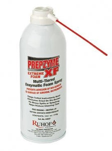 Ruhof Healthcare Prepzyme X. F. Extreme Foam - Enzymatic Prepzyme Foam Spray Cleaner, 14 oz. - 34561-48