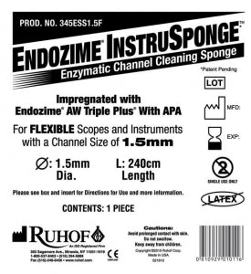 Ruhof Endozime InstruSponge For Rigid / Take-apart Instruments - SPONGE, CLEANING, INSTRUSPONGE, 1.5MM - 345ESS15R