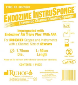 Ruhof Endozime InstruSponge For Rigid / Take-apart Instruments - SPONGE, CLEANING, INSTRUSPONGE, 1.75MM - 345ESS2R