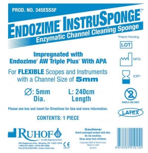 Ruhof Endozime InstruSponge For Flexible Instruments - SPONGE, CLEANING, INSTRUSPONGE, 5MM - 345ESS5F