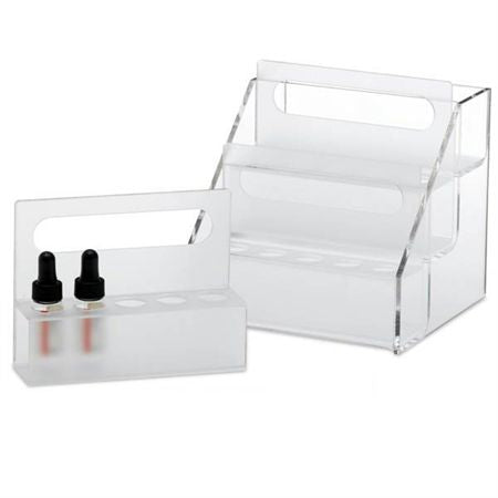 Reagent Vial Rack Step Shelf for Reagent Vial Rack - 6.5"W x 6.5"D x 6.25"H