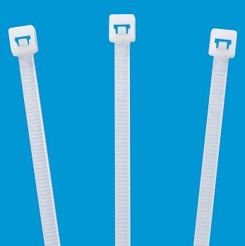 Natural Nylon Cable Ties, 40 lb., 8"