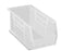 Uline Clear Plastic Stackable Bins - Plastic Stackable Bins, 11" x 5-1/2" x 5", Clear - S-12415C