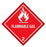 Uline D. O.T. Labels - LABEL, D. O.T., "FLAMMABLE GAS", 4X4", 500/RL - S-368