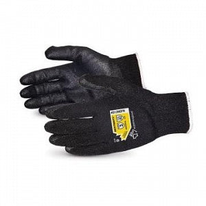 Superior Glove Works Ltd High-Dexterity String-Knit Glove with Foam Nitrile Palm Coating - 13 Gauge Dexterity Cut Level A2 Nitrile Palm Industrial Gloves, Black, Size XL - S13NGFN-10