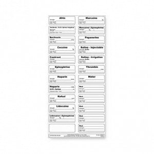 Ansell Sandel Medical Correct Medication Labeling Systems - LABELING SYSTEM CORRECT MEDICATION 3 - 3302