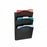 Safco Steel Wall Pockets - Black 12" x 3.25" x 17.25" Steel Letter-Sized Three-Pocket Wall Pockets - 3172BL