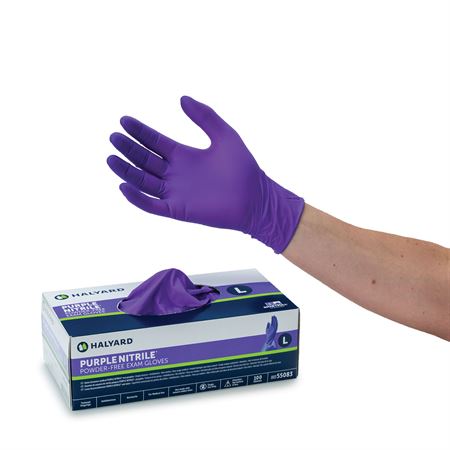 SAFEskin Purple Nitrile Gloves Large