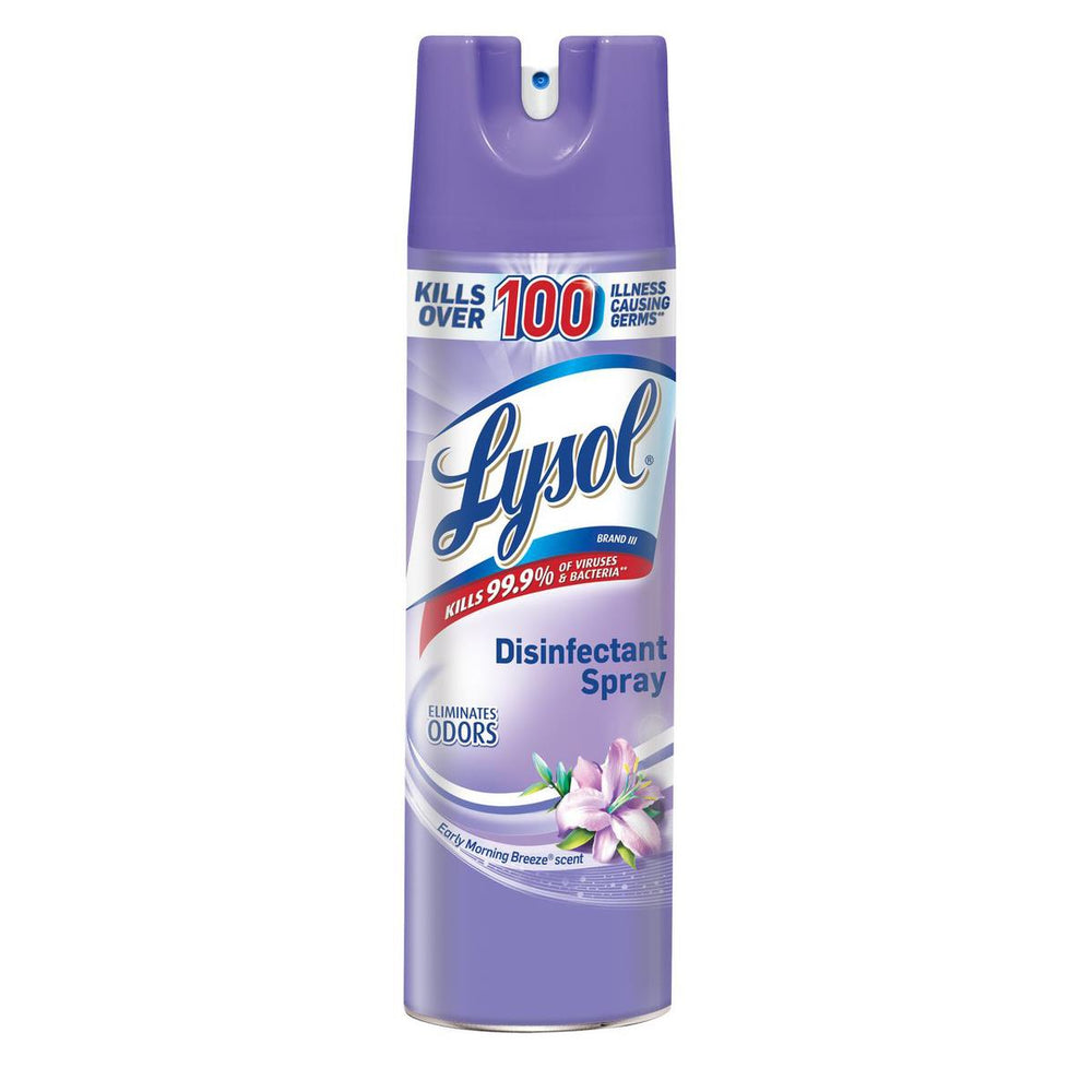 Lysol Aerosol Spray Disinfectant Cleaner, Early Morning Breeze Scent, 19-oz.