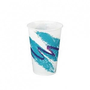 Sweetheart Cup / Solo Cup Waxed Paper Cups - Solo Waxed Paper Jazz-Patterned Cold Cup, 7 oz. - R7N-00055