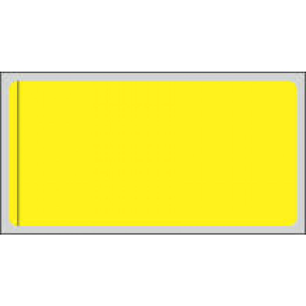 Label Direct Thermal Piggyback Paper Permanent 3" Core 2" X 1" Yellow 750 Per Roll, 12 Rolls Per Case