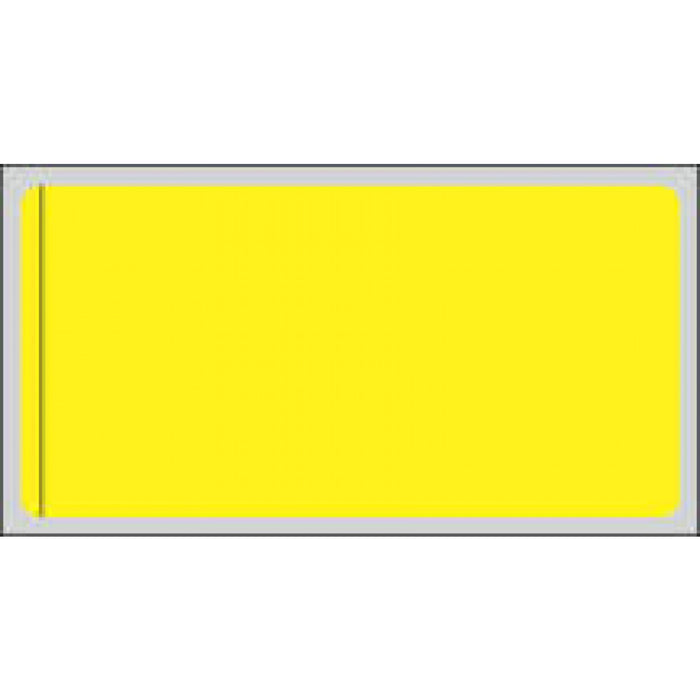 Label Direct Thermal Piggyback Paper Permanent 3" Core 2" X 1" Yellow 750 Per Roll, 12 Rolls Per Case