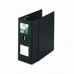 Samsill Clean Touch Locking D-Ring Reference Binder - Clean Touch Locking D-Ring Reference Binder, Black, 5" Capacity - 16300