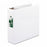 Samsill Corp Clean Touch Antimicrobial Binders - Clean Touch Locking Round Ring View Binder, 3" Cap, White - 18287