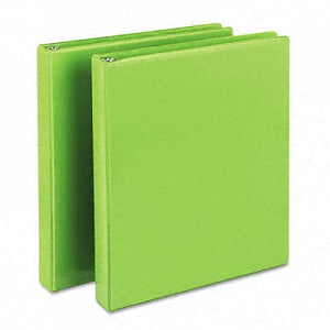 Samsill Fashion View 1" Round Ring Binders - Fashion View Binder, Round Ring, Lime, 11" x 8-1/2", 1" Capacity - U86378