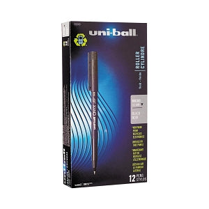 Uni-Ball Corporation Pens: ONYX Stick Roller Ball Pen, Micro 0.5 mm, Black Matte Barrel, Black Ink - ONYX Stick Roller Ball Pen, Micro 0.5 mm, Black Matte Barrel, Black Ink - 60040