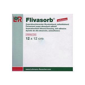 Lohmann & Rauscher Flivasorb Super Absorbent Dressings - Flivasorb Dressing, 12 cm x 12 cm - 30994