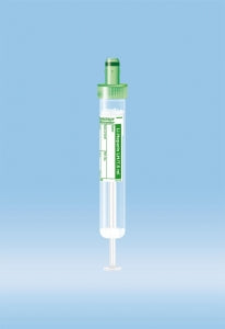 Sarstedt Plasma Lithium-Heparin S-Monovette - S-MONOVETTE, 7.5ML, LI HEP, GREEN, STRL - 01.1604.100