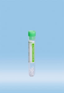 Sarstedt Round Base Polypropylene Tubes with Push Caps - TUBE, BLOOD, ROUND, 4.5ML, 75X13, PP, LI HEP - 32.331.100